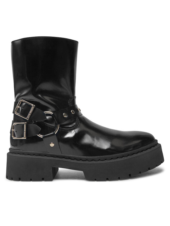 Женские ботинки Steve Madden лакированные с декоративными деталями, черный