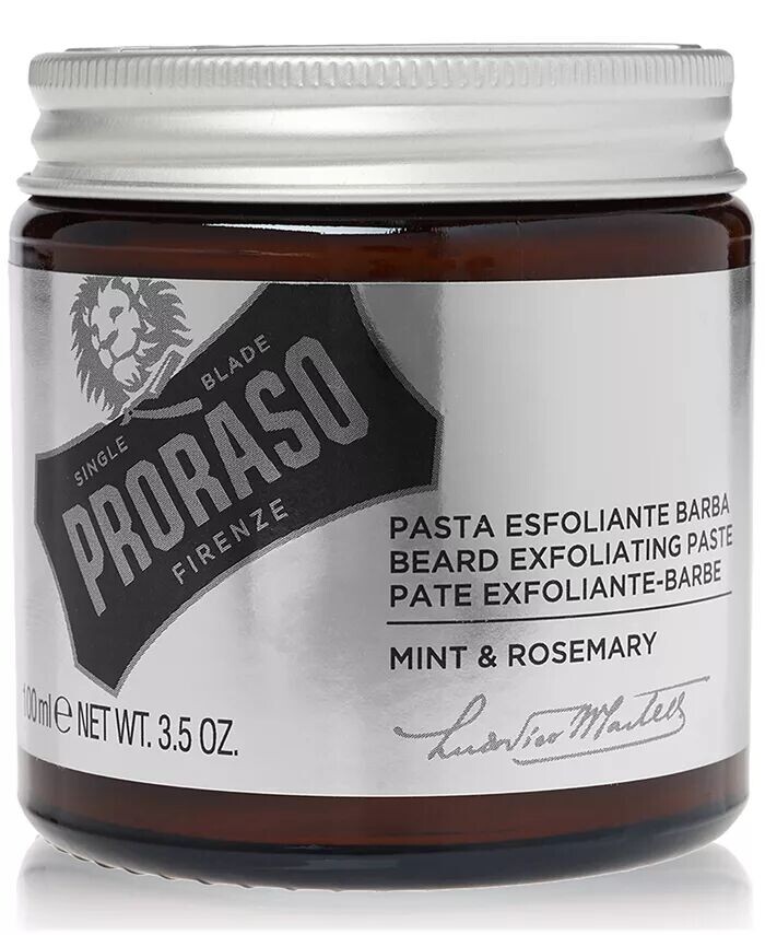 

Отшелушивающая паста для бороды и скраб для лица, 3,5 унции Proraso