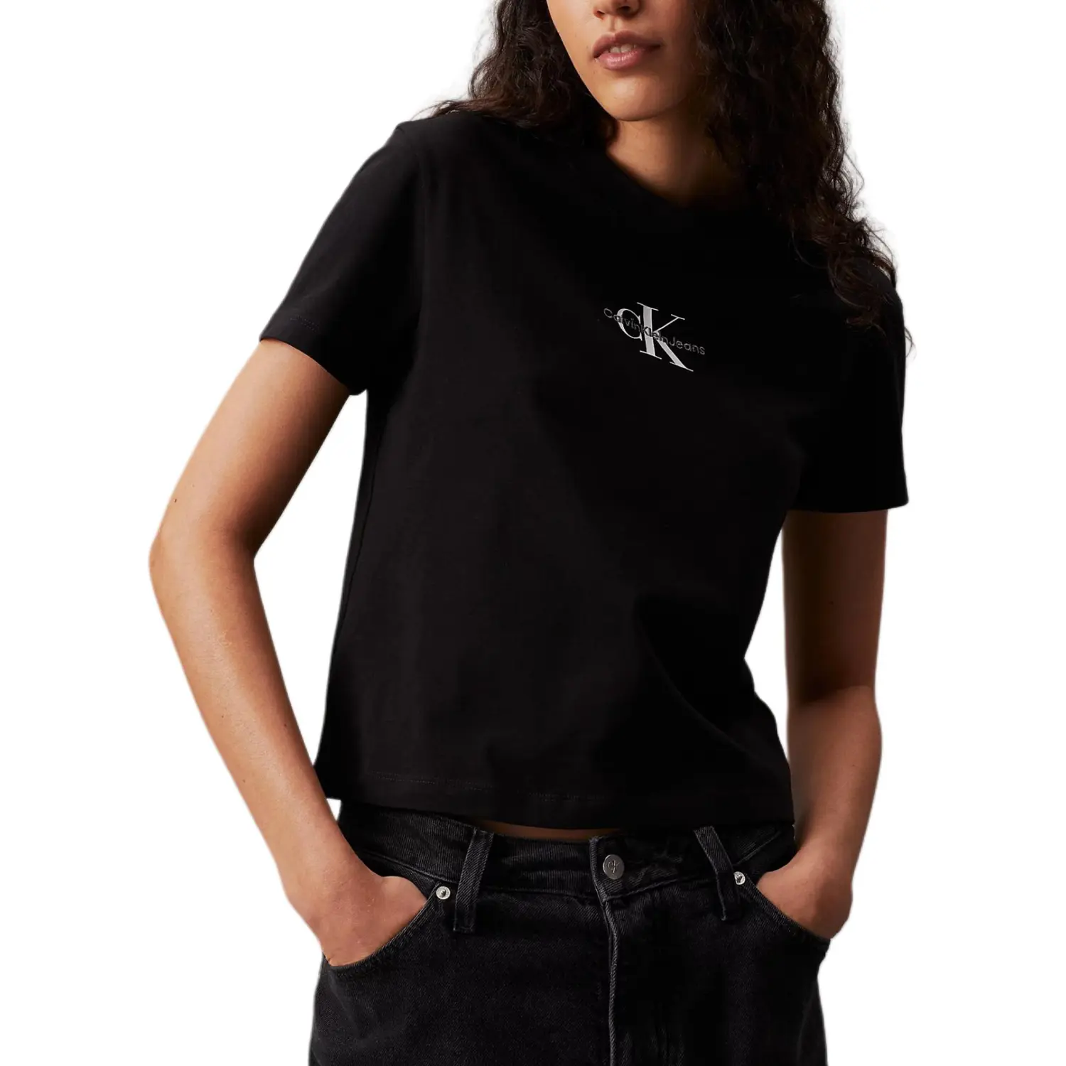 

Calvin Klein Футболка Women's Black Europe Version, Черный, Calvin Klein Футболка Women's Black Europe Version
