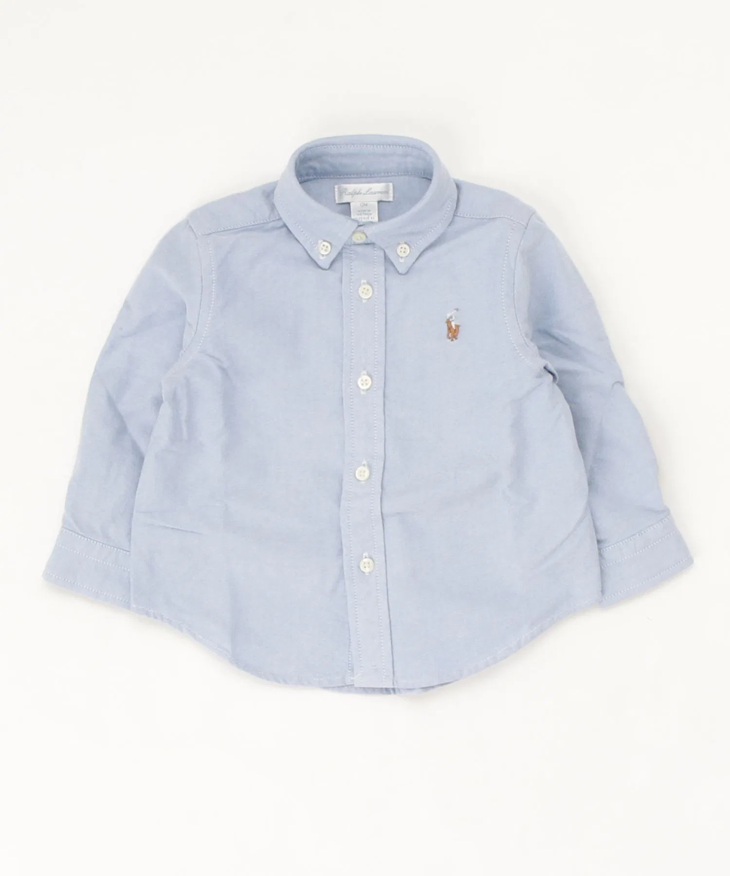 Детская рубашка POLO RALPH LAUREN CHILDRENSWEAR из хлопка — фото 3