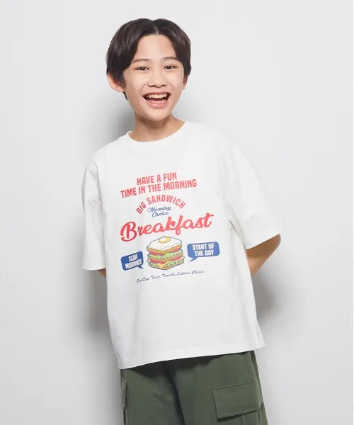 Детская футболка с капюшоном Right-on Hood Logo T-shirt белая