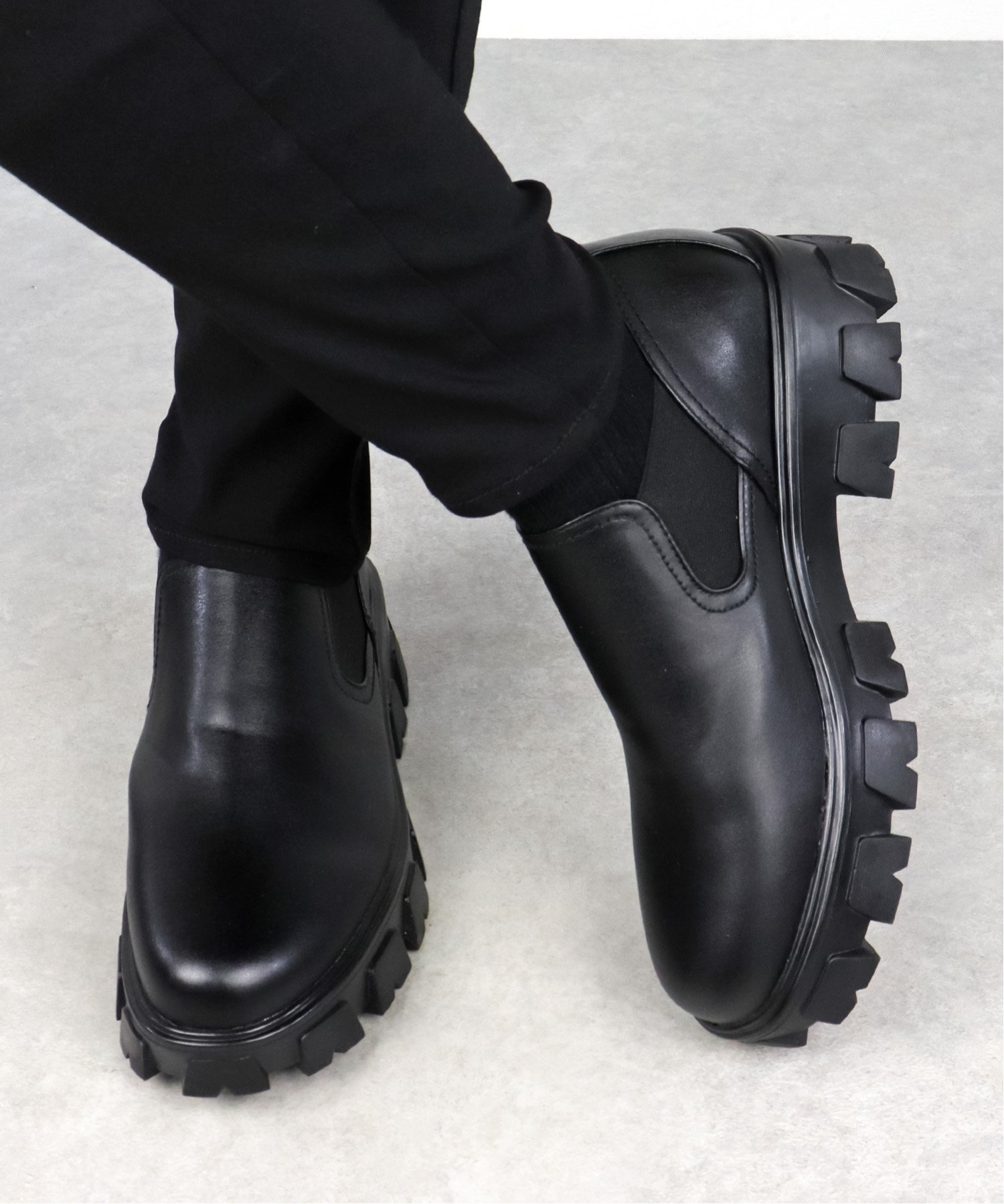 Мужские ботинки Set, объемная подошва, короткая боковая перемычка 1729 Lovehunter, black