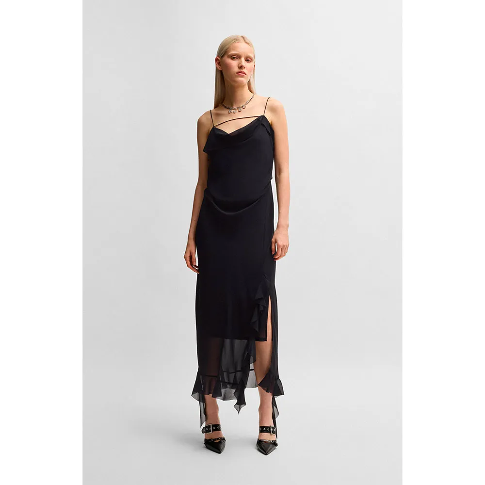 

Платье HUGO Kamani 1 10268594 01 sleeveless midi, черный