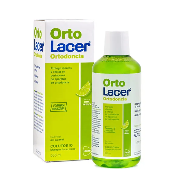 

Ортодонтическая жидкость для полоскания рта Orto Lacer Colutorio Lacer, 500 ml