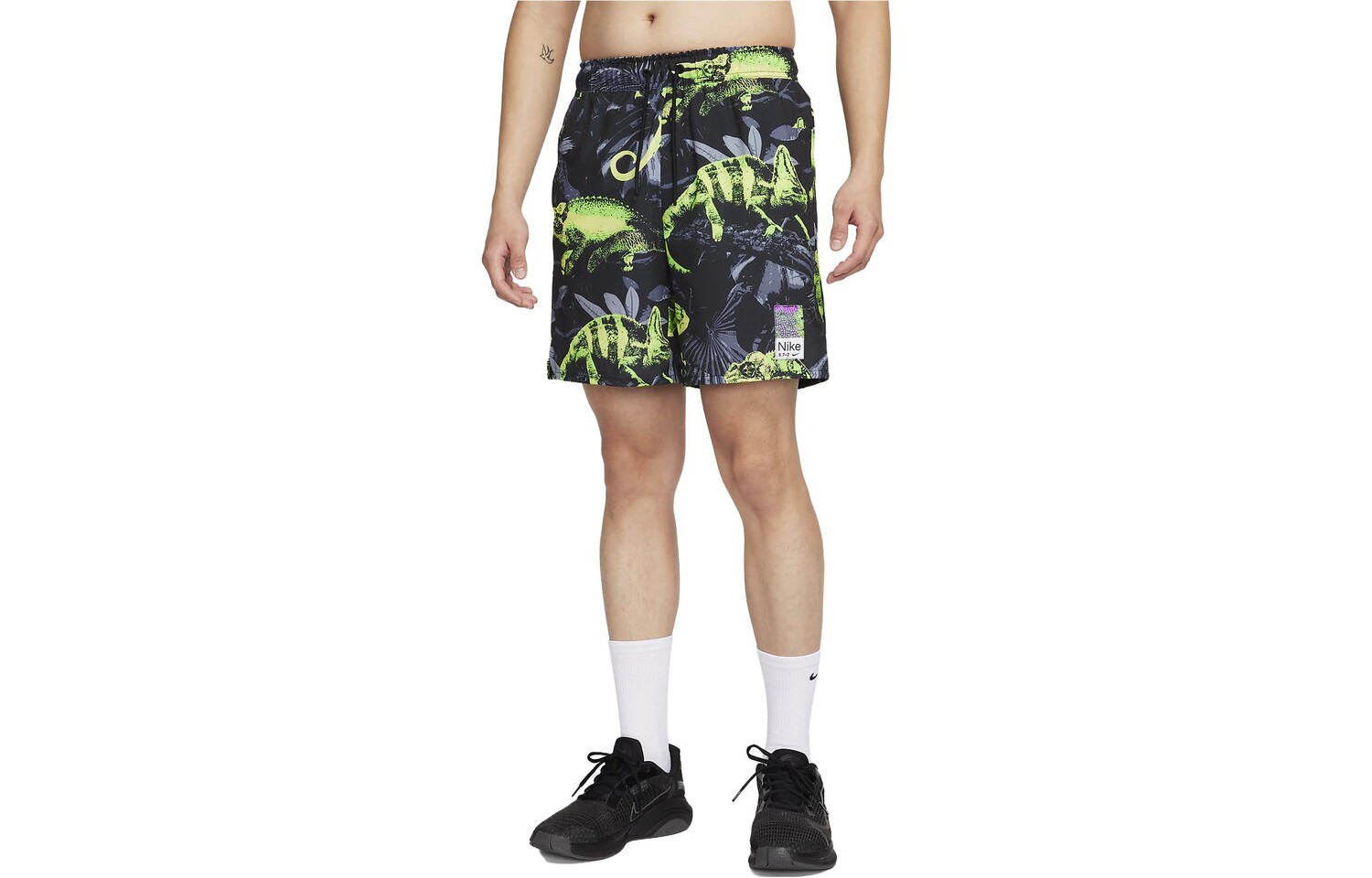 

Dri-Fit повседневные шорты мужские Explosion зелено-желтые Nike, зелено-желтый