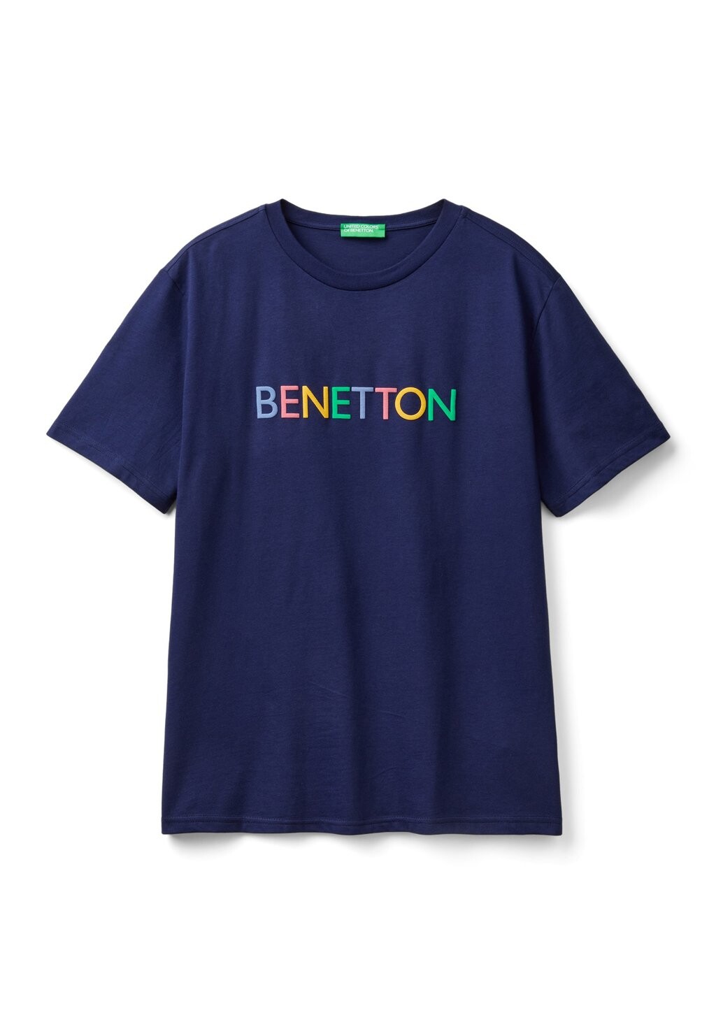 

Футболка с принтом WITH LOGO United Colors of Benetton, синий
