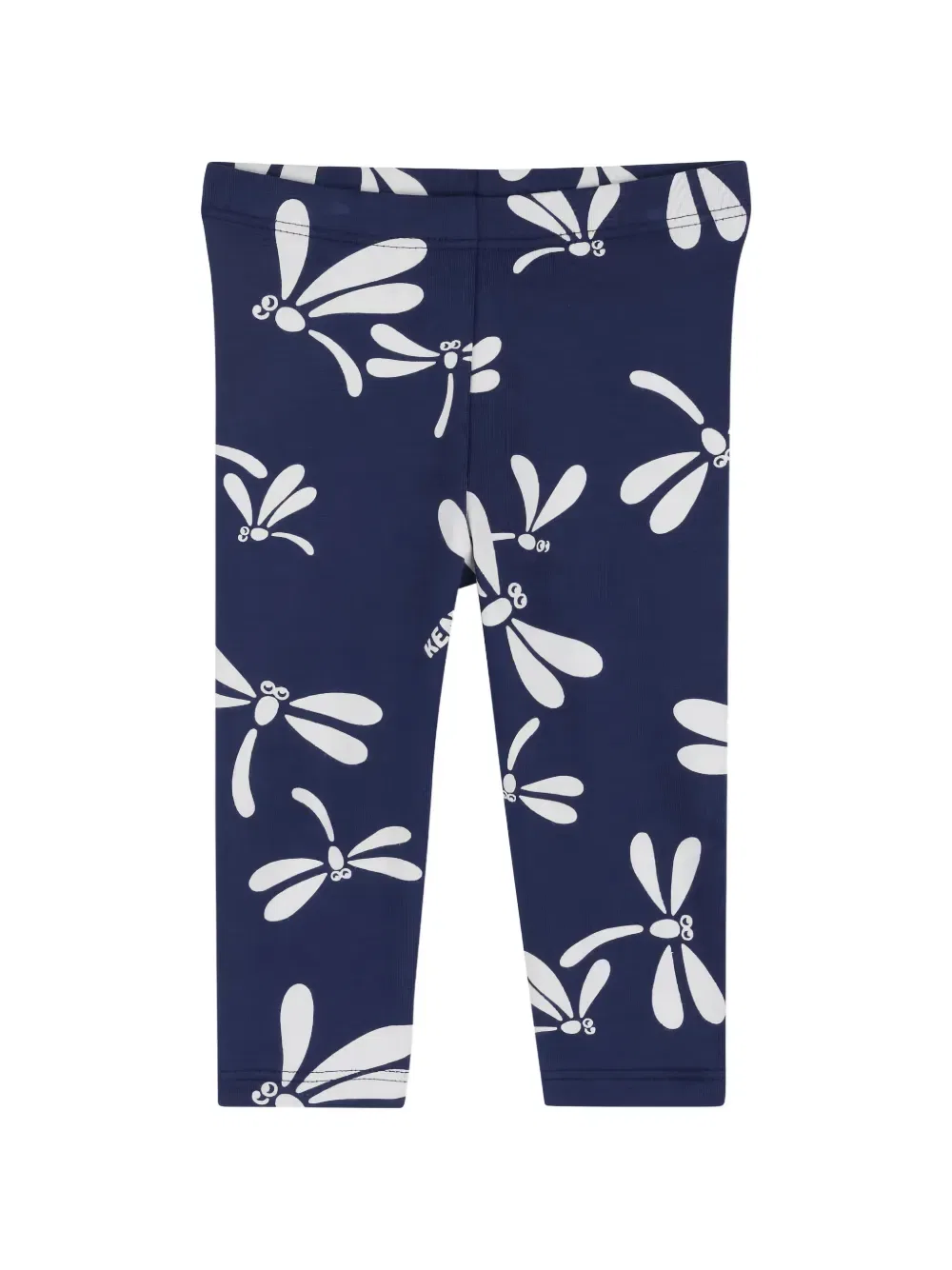 Комплект из леггинсов и футболки с принтом стрекоз Kenzo Kids, белый — фото 4