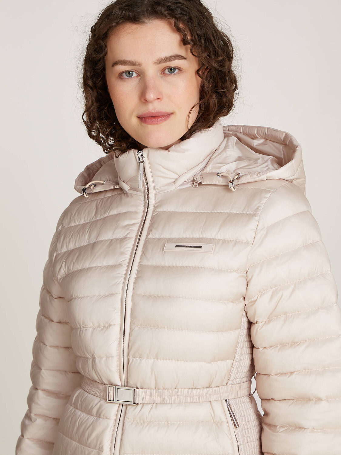 Куртка Calvin Klein Regular Fit, экрю — фото 3