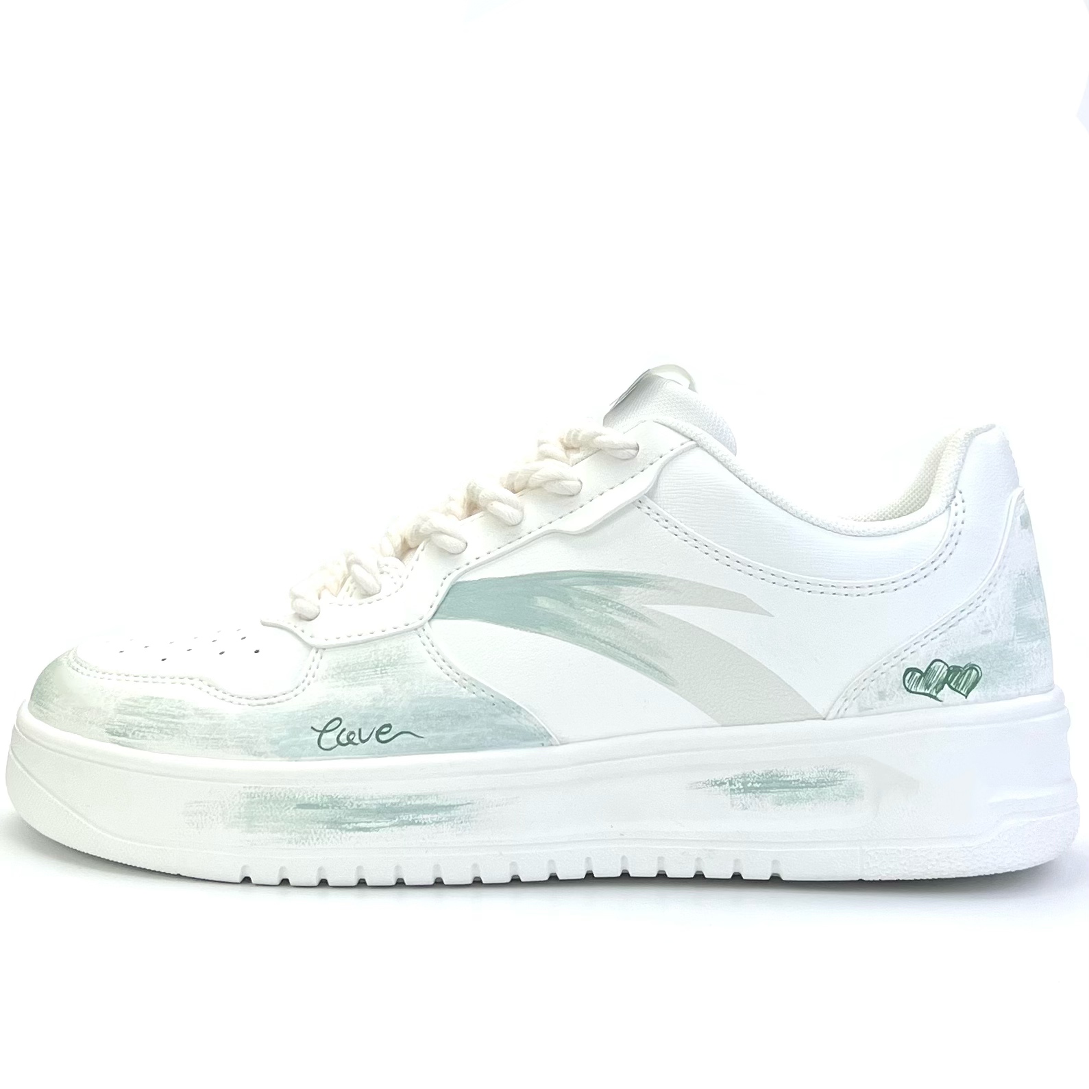 

Мужские низкие скейтборд кроссовки с увеличенной высотой, устойчивые к истиранию и с расслабленным покрытием ANTA, Cyan