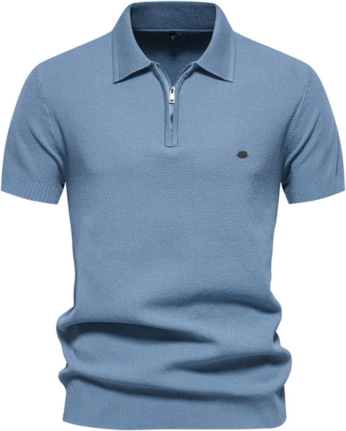 

Muscularfit Henley Shirt для мужчин, лето 2024, короткий рукав, хлопок, свободный крой