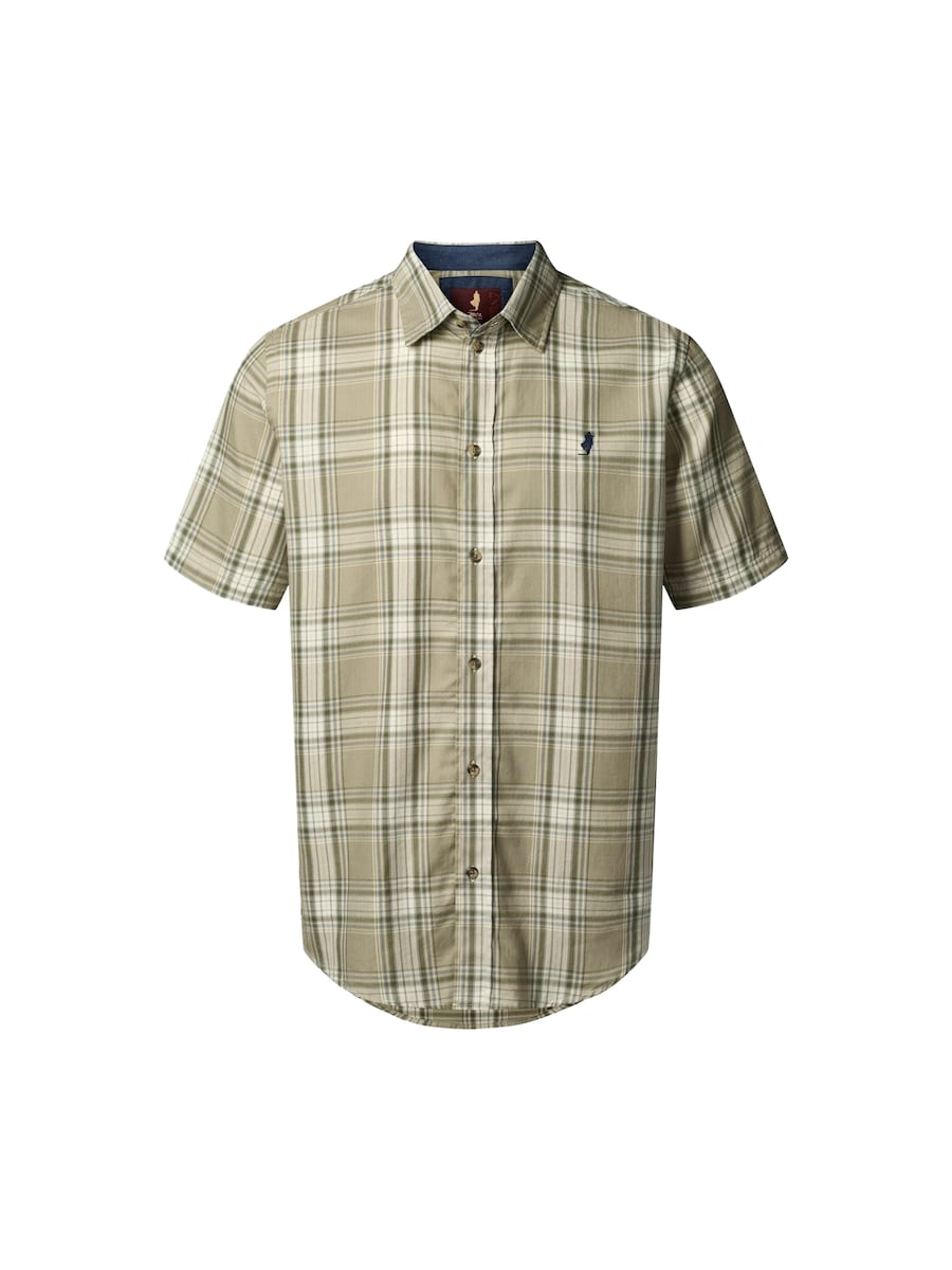 

Рубашка на пуговицах классического кроя MCS Rex, хаки/темно-зеленый