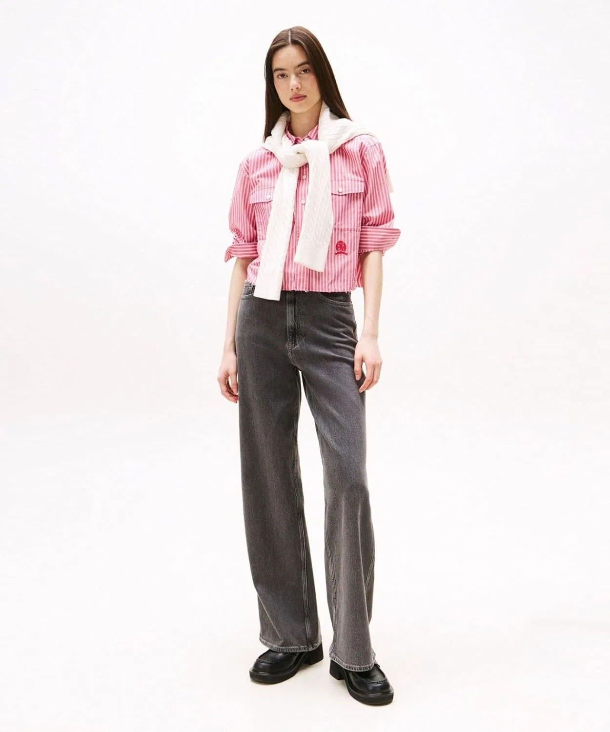 Блуза свободного кроя DW21453, Tommy Hilfiger, розовый — фото 3