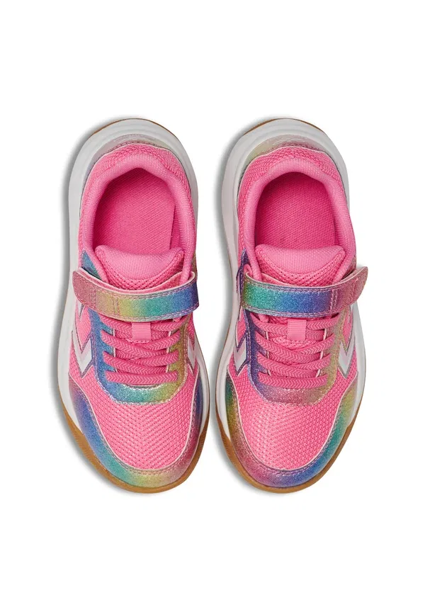 Кроссовки Hummel Multiplay flex vc 2.0 jr trainers, розовый — фото 3