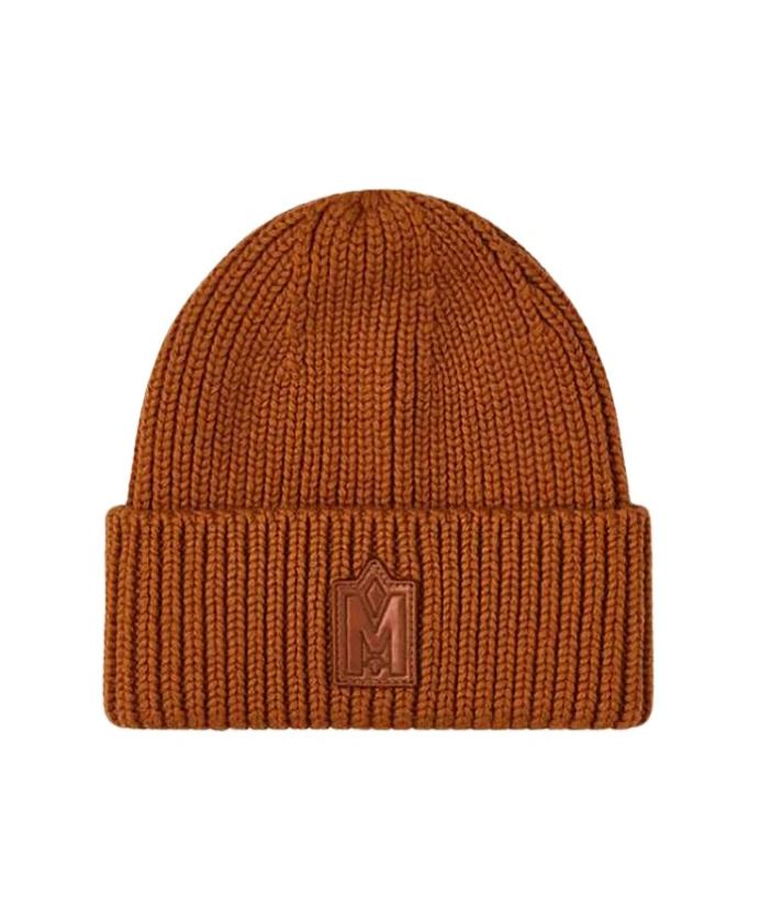 

Шапка ручной вязки из шерсти мериноса Mackage, коричневый