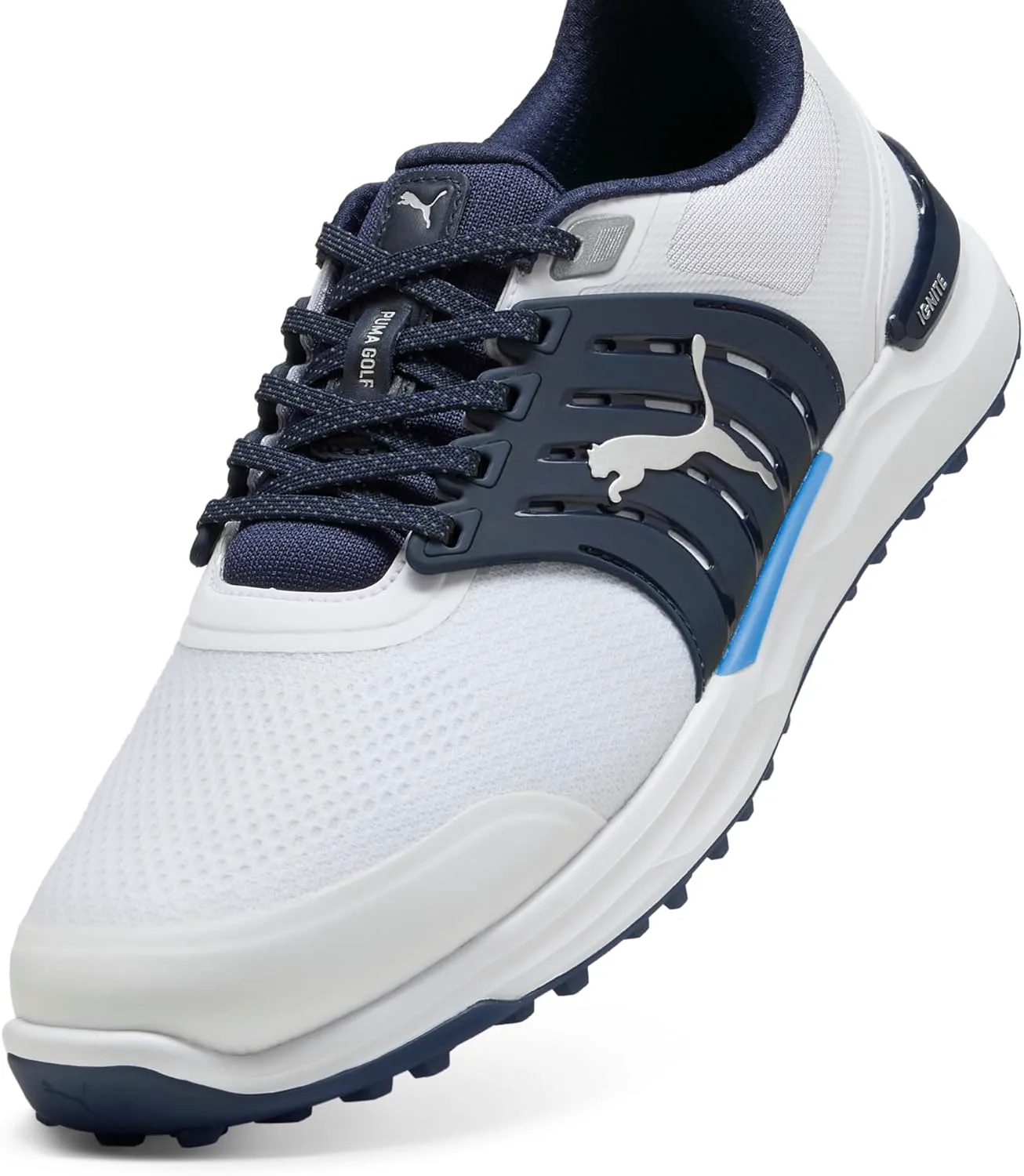 Мужские гольф-кроссовки Puma Ignite Elevate 2, белый/темно-синий — фото 3