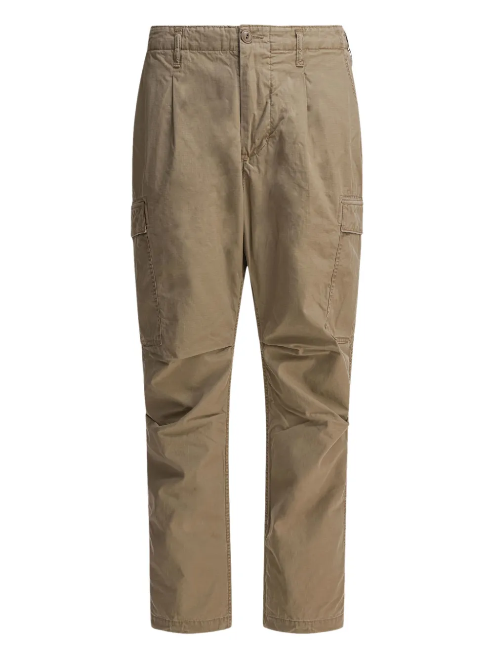 

Брюки-карго со складками спереди nonnative, коричневый
