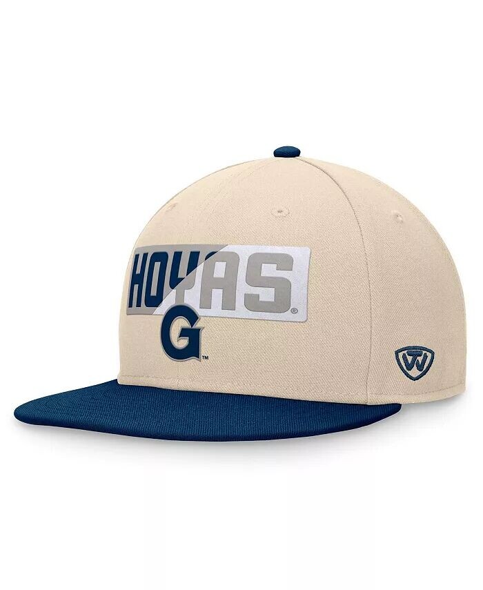 

Мужская кепка цвета хаки Georgetown Hoyas Goalaso Snapback Top Of The World, белый