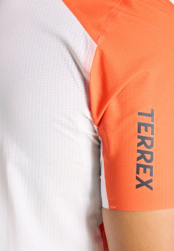 Футболка terrex xperior pro print Adidas Terrex, White/Semi Impact Orange — фото 4