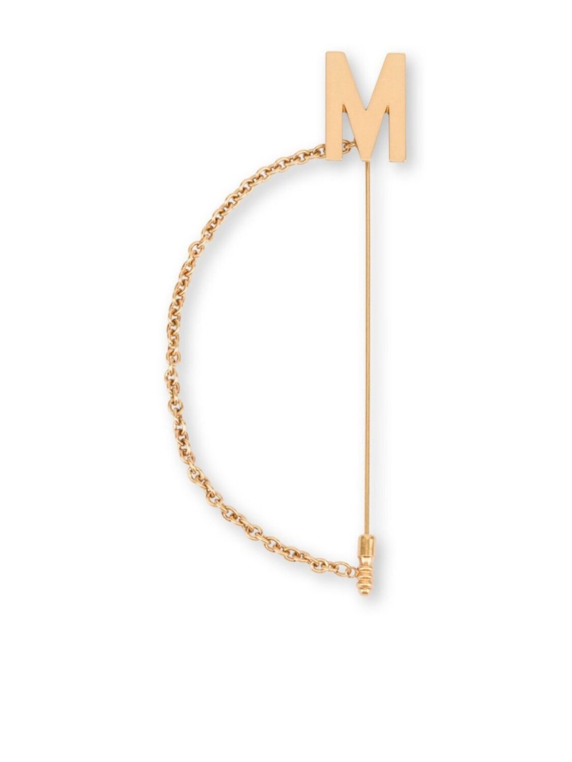 

Брошь с логотипом Moschino, золотой