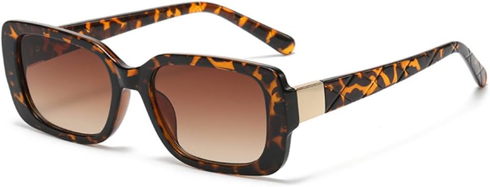 

Солнцезащитные очки LVTFCO прямоугольной формы для женщин, винтажные очки для женщин/мужчин, классические очки для женщин/мужчин, ретро-очки с защитой от УФ-излучения UV400, Leopard