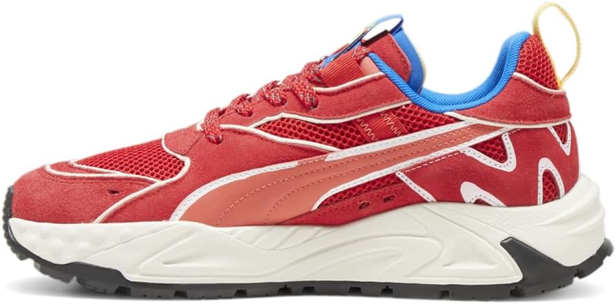 Мужские кроссовки PUMA Scuderia Ferrari Joshua Vides Rs Trck на шнуровке, повседневные - красные — фото 3