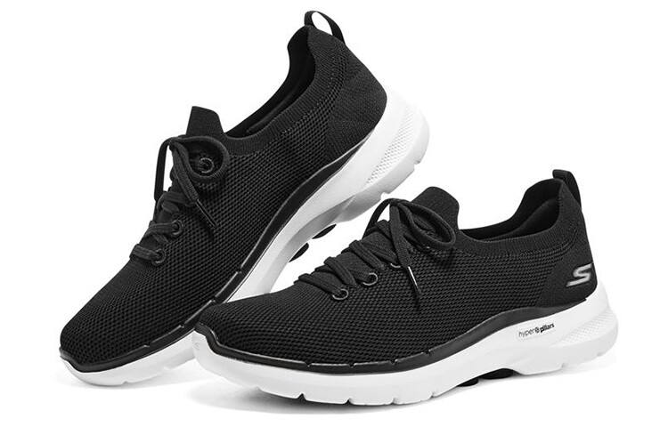 Go Walk 6 Кроссовки для мужчин с низким верхом, черные/белые Skechers — фото 3