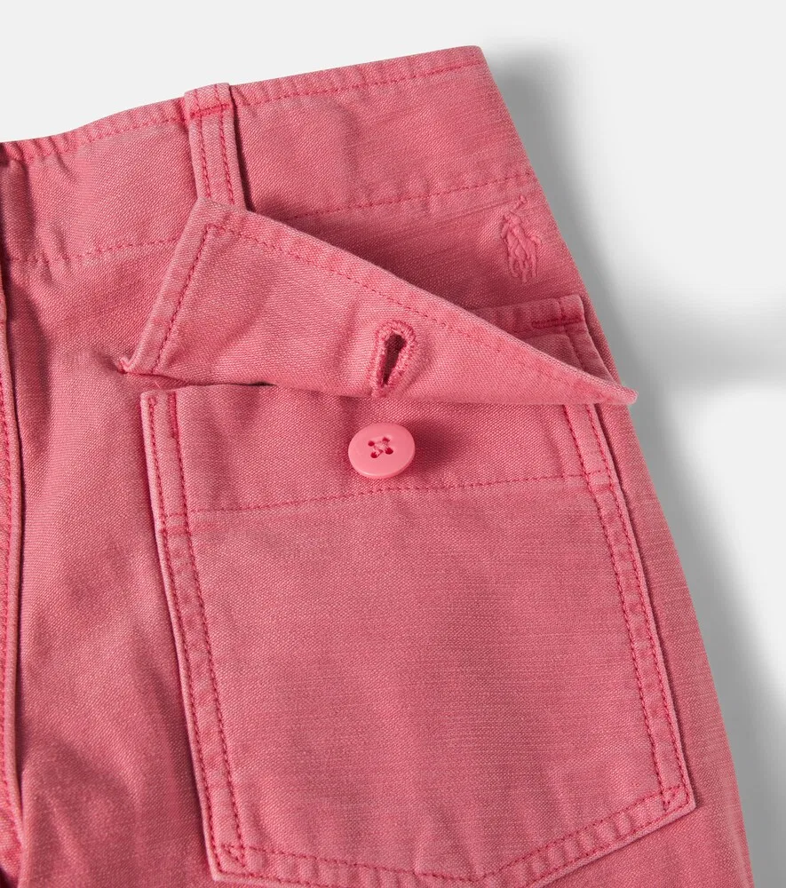 Прямые джинсы Polo Ralph Lauren Kids, розовый — фото 4