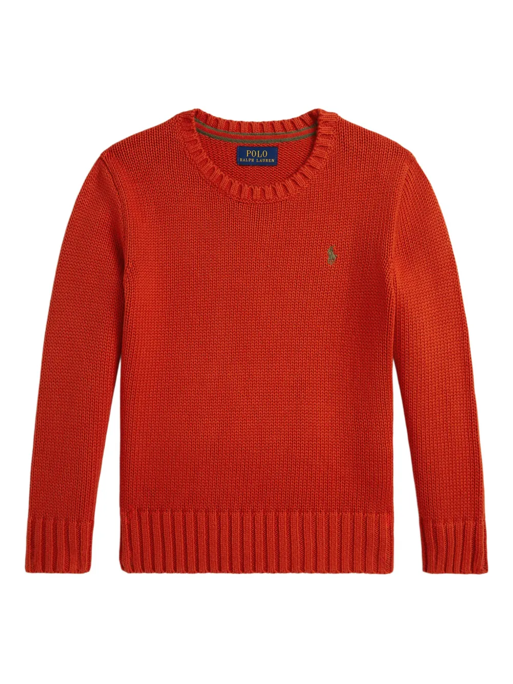 

Фактурный джемпер POLO RALPH LAUREN KIDS, оранжевый