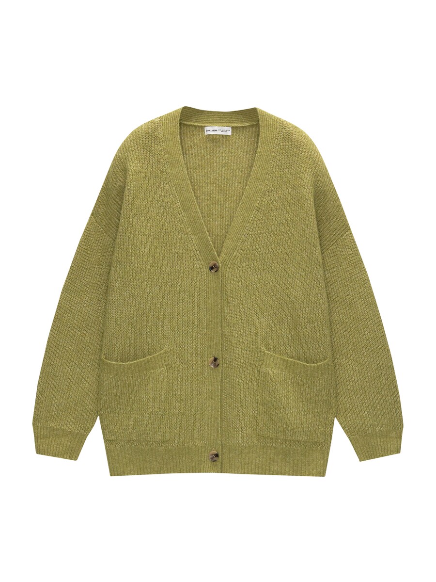 

Вязаный кардиган Pull&Bear, цвет Kiwi
