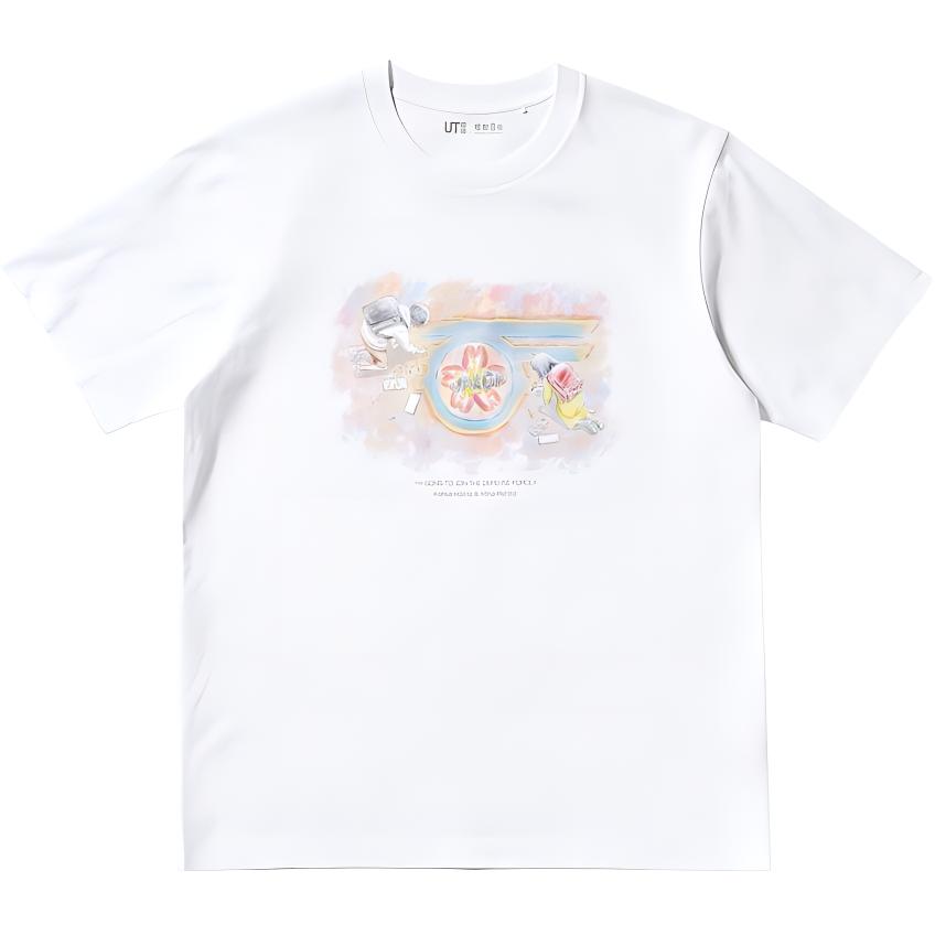 Футболка X GUAISHOU8HAO LIANMINGKUAN Unisex Белый UNIQLO, White-00 — фото 2