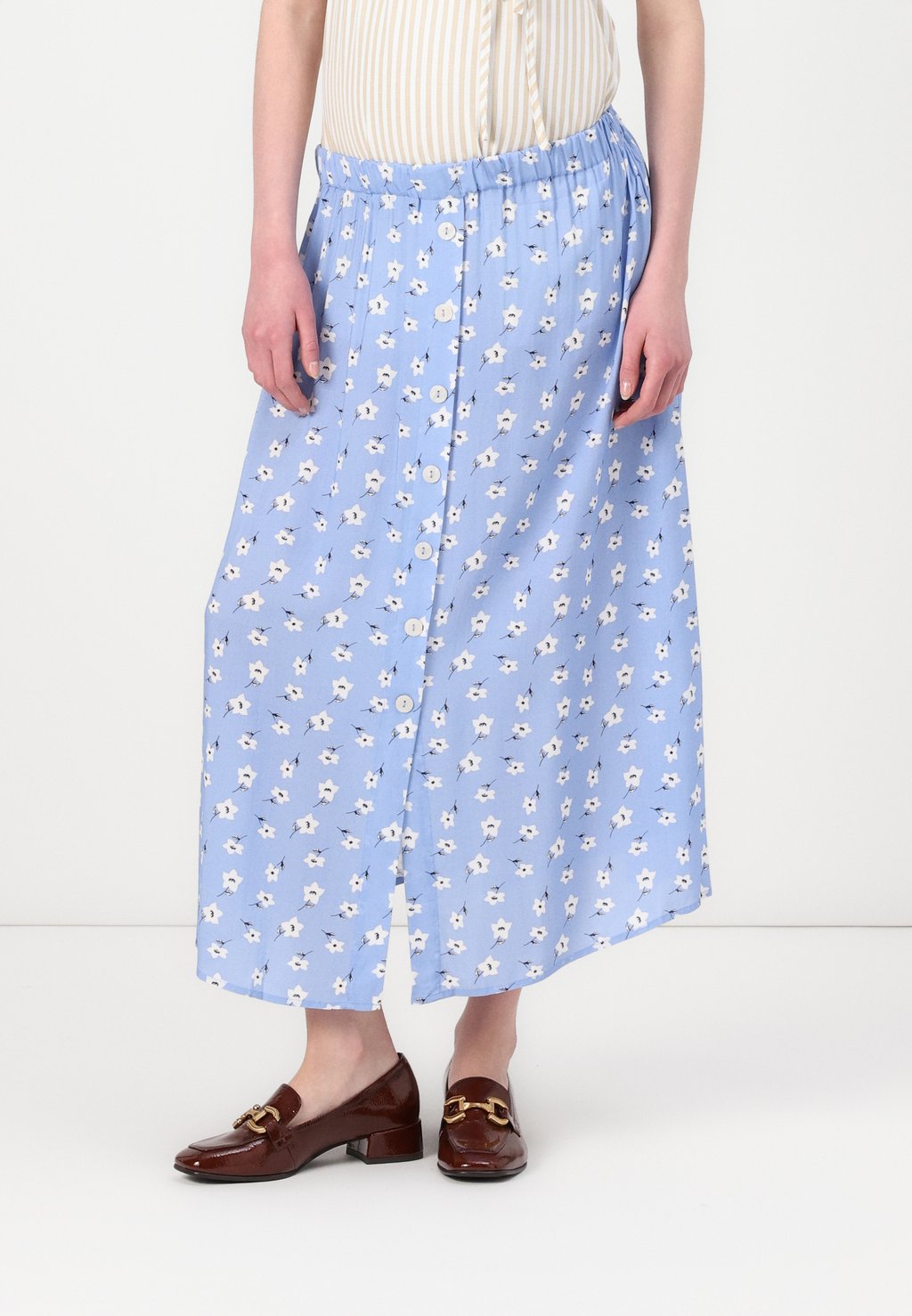 

Юбка макси OLMNOVA LIFE BUTTON SKIRT ONLY MATERNITY, синий