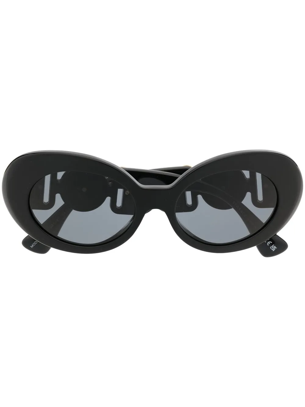 

Солнцезащитные очки Medusa в овальной оправе Versace Eyewear, черный