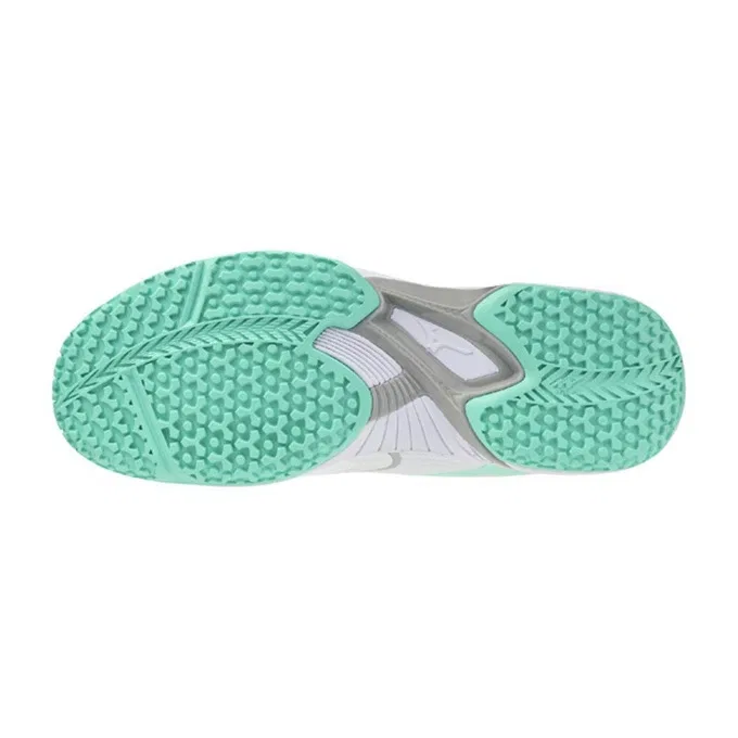 Унисекс кроссовки для тенниса «Wave Exceed 6 OC» от Mizuno, Gray X Coral (05) — фото 2