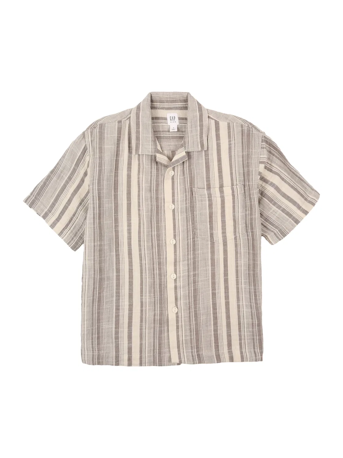 Рубашка Gap Regular fit на пуговицах, цвет замша