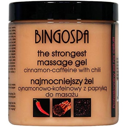 

Мощный антицеллюлитный гель с корицей, кофеином и паприкой 250 г Bingospa