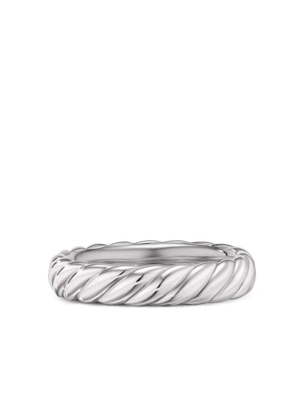 

Браслет Sculpted Cable из белого золота David Yurman, серебряный