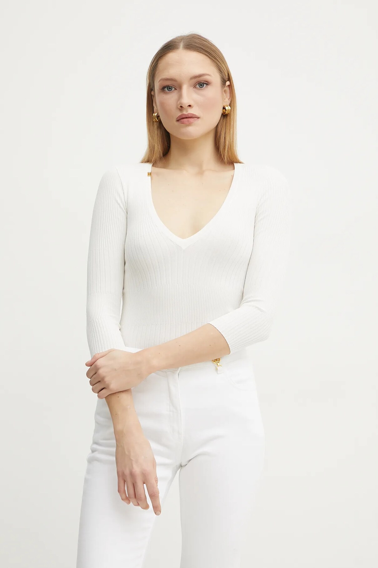 

Свитер Elisabetta Franchi, бежевый