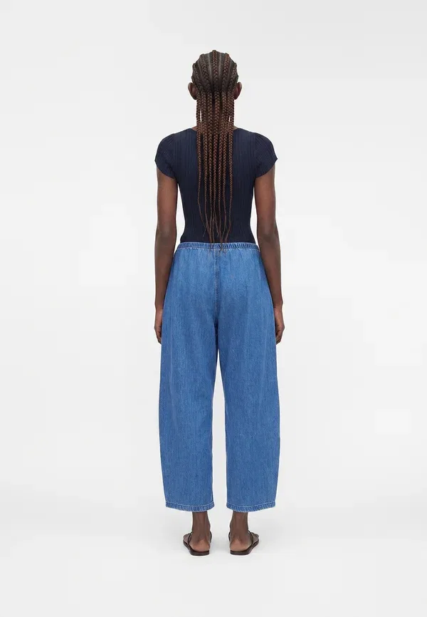 Джинсы Easy barrel camper relaxed fit Gap, средний индиго — фото 3