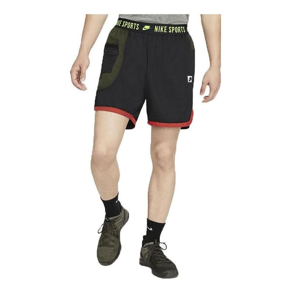

Шорты colorblock breathable casual logo sports shorts black Nike, мультиколор