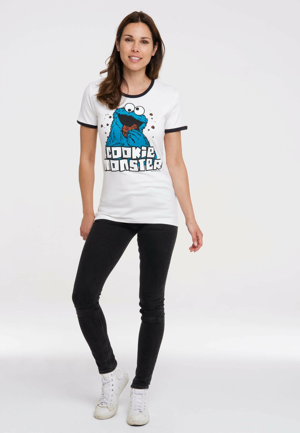 

Футболка с принтом KRÜMELMONSTER LOGOSHIRT, белый