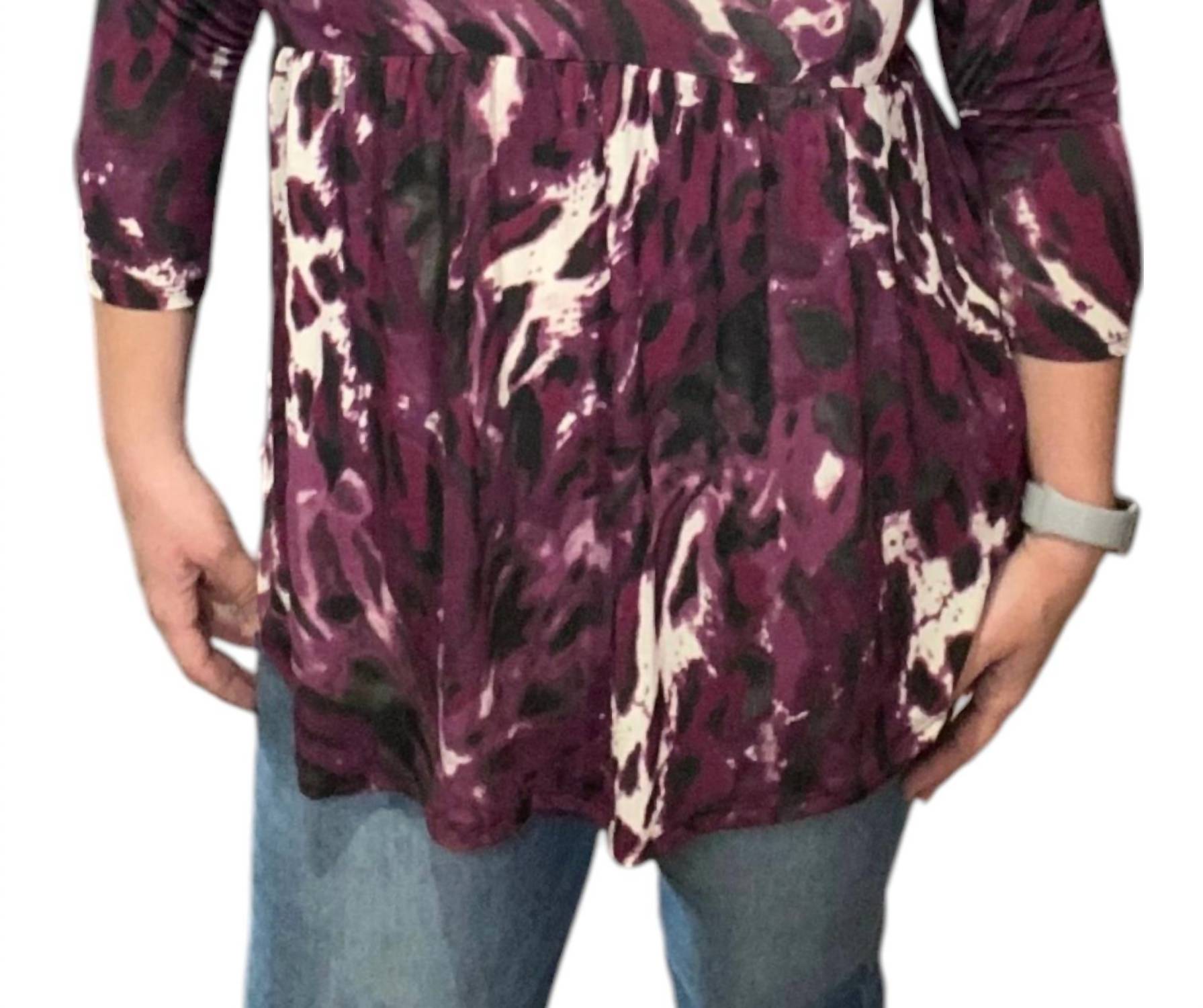 

Livin' The Life Babydoll Топ в цвете Plum honeyme