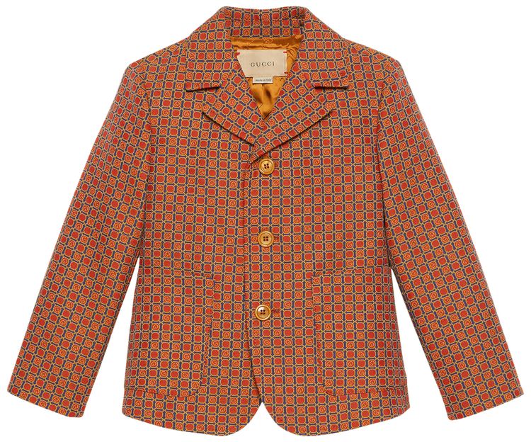 

Детский блейзер Gucci с подкладкой, коричневый