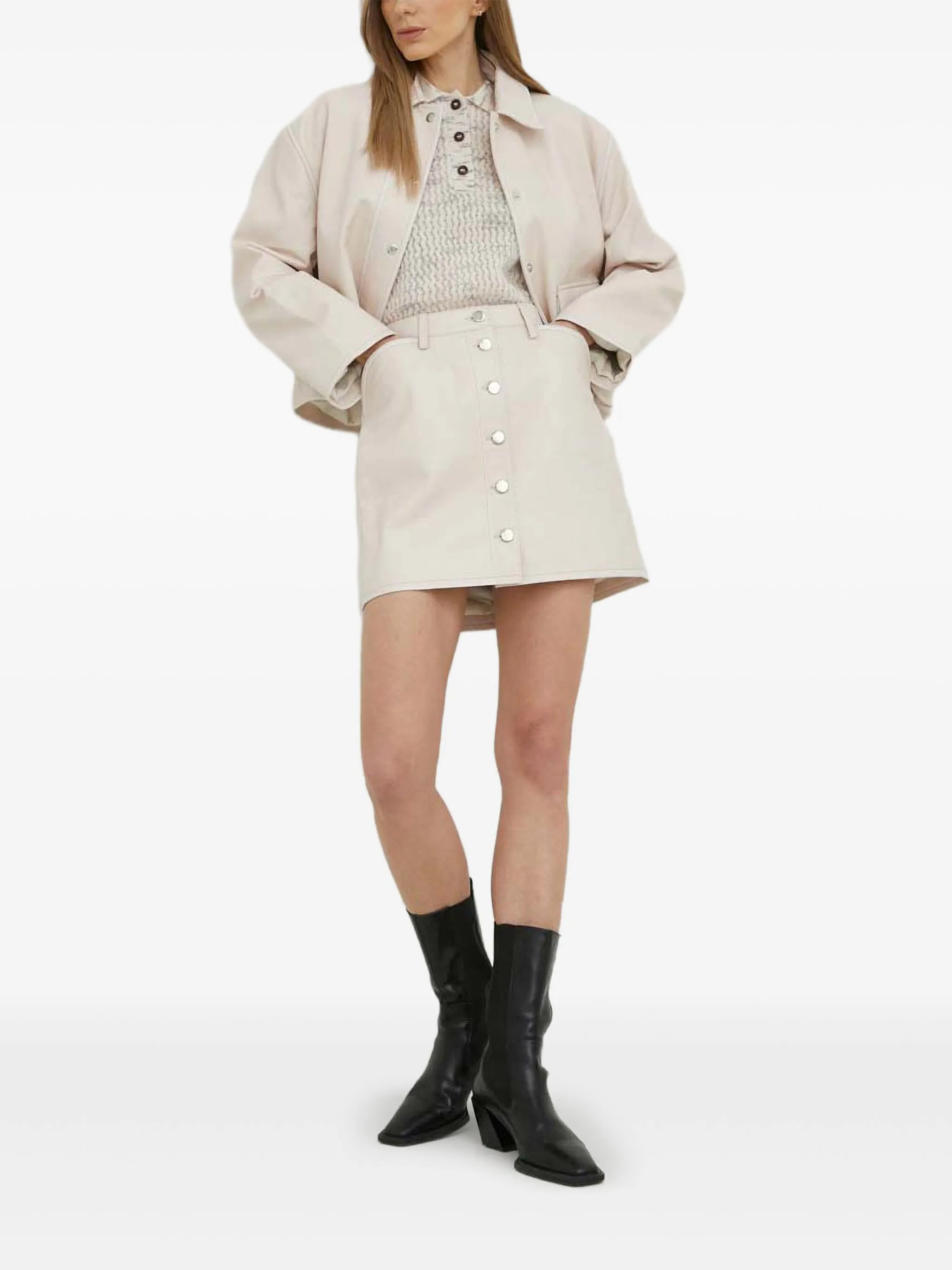 

Куртка на пуговицах Samsoe Samsoe, бежевый