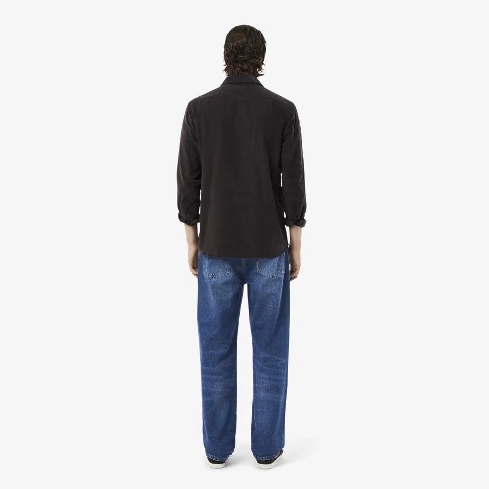 Мужские джинсы Straight Fit синие от Lacoste — фото 4