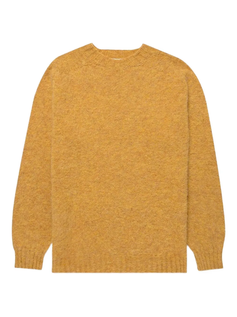 

Джемпер с круглым вырезом и эффектом ворса Sunspel, желтый