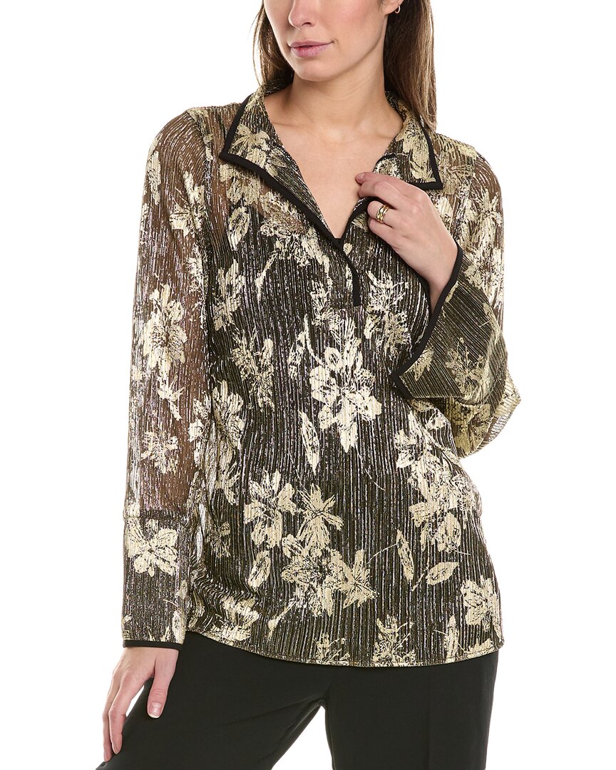 

Блузка-туника с V-образным вырезом Vince Camuto, черный