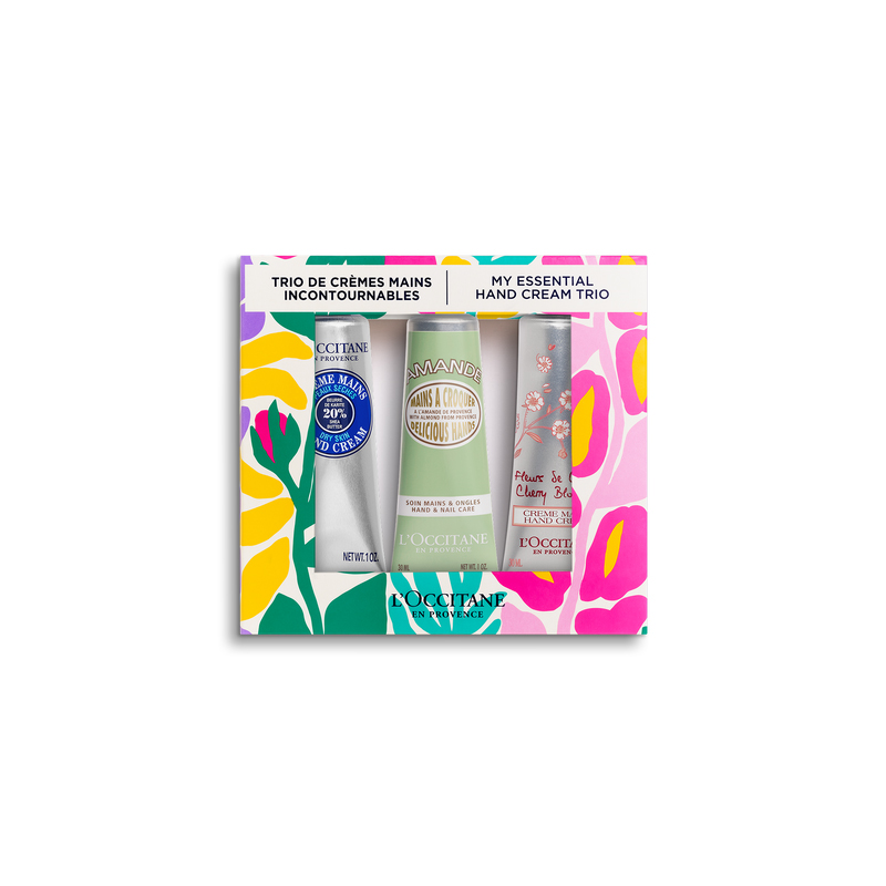 Подарочный комплект кремов для рук L'Occitane Hand Cream Trio: с аргановым маслом, 30 мл + с миндальным ароматом, 30 мл + с апельсином и орхидеей, 30 мл — фото 2