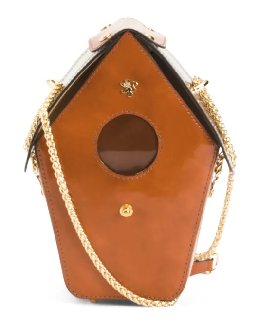 

Кожаное плечо через плечо Bird House Made In Italy Pratesi, цвет Cognac