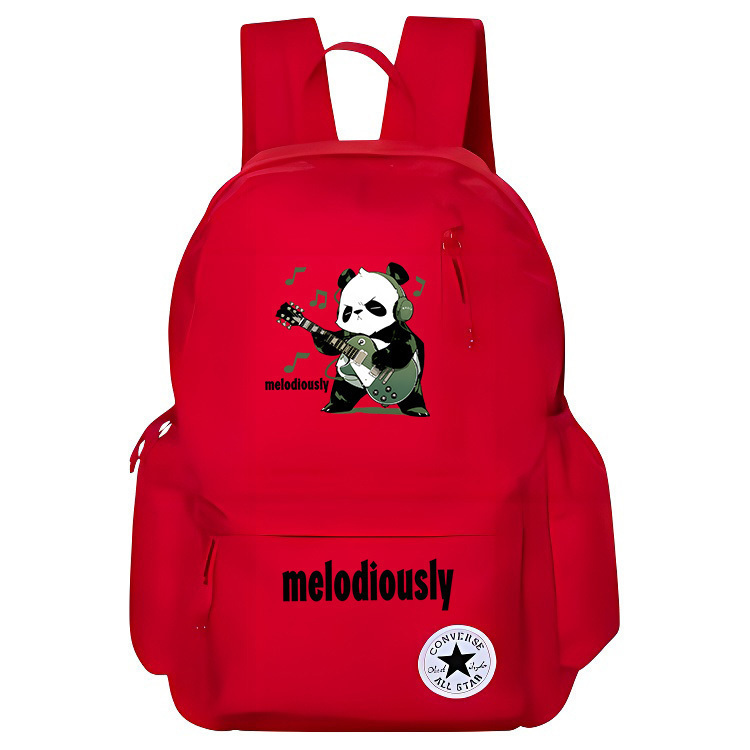 

Converse Полиэстеровый баскетбольный рюкзак среднего размера унисекс красный, Guitar Panda