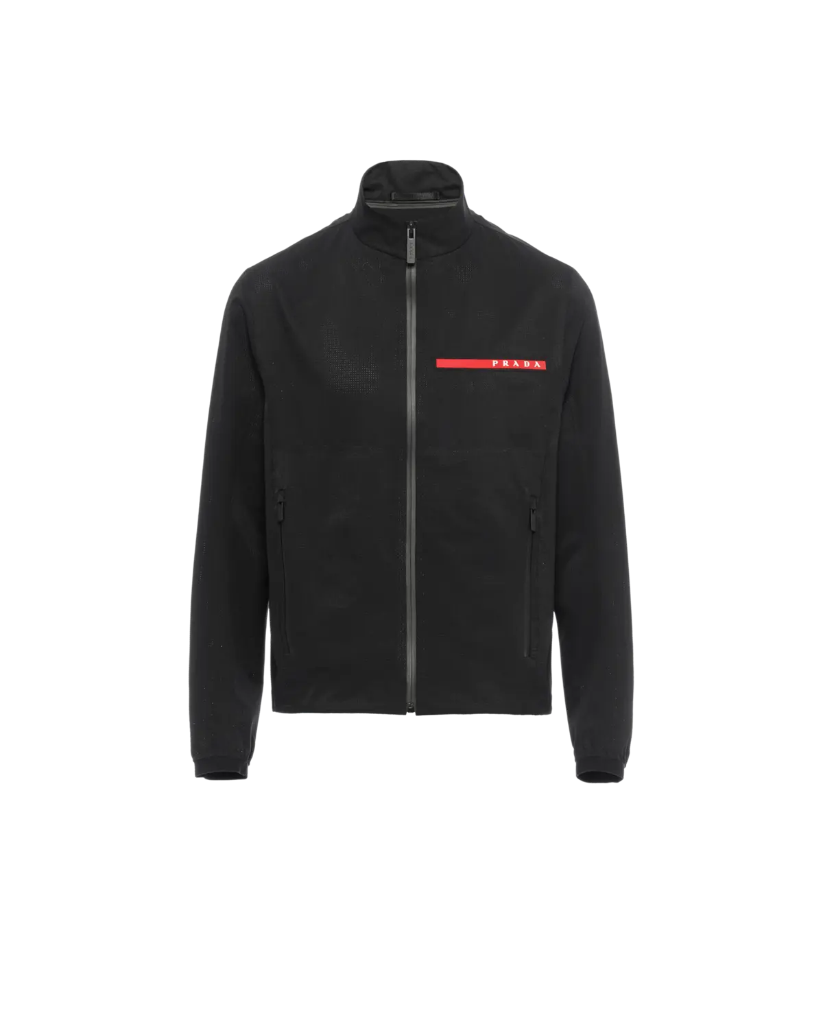 

Легкая куртка из би-стрейчевой ткани Prada, черный